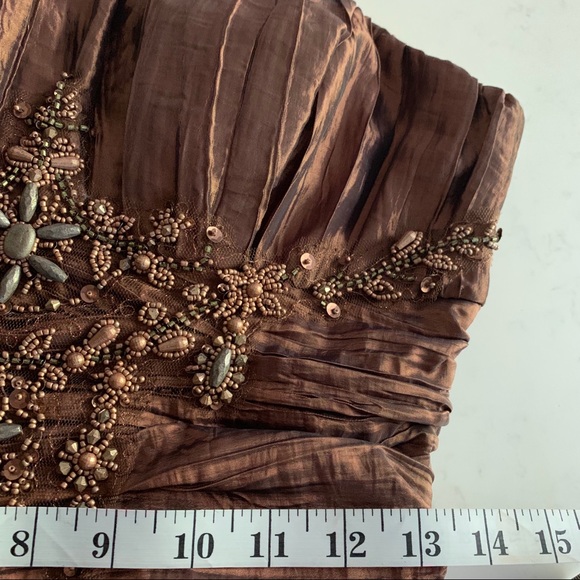 Sue Wong designer strapless cocktail dress - Picture 6 of 8